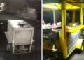 Reportan a camioneta por robar carritos de comida en colonia Hacienda y Maravillas en Puebla