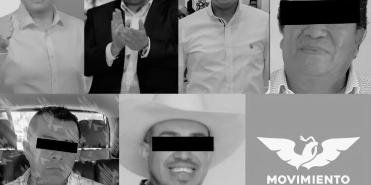 Van 6 alcaldes poblanos que visten uniforme de presos; 4 son de Movimiento Ciudadano